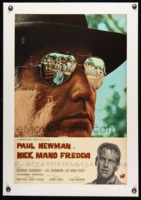 6a398 COOL HAND LUKE linen Italian photobusta '67 reflection of Paul Newman in Woodward's glasses!