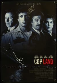 6b013 COP LAND int'l signed 1sh '97 by Sylvester Stallone, great gritty portrait of stars!