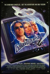 6b015 GALAXY QUEST DS int'l signed 1sh '99 by Tim Allen, the show was canceled, Star Trek spoof!