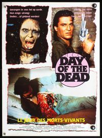 6c589 DAY OF THE DEAD Belgian '85 George Romero's Night of the Living Dead zombie horror sequel!