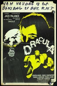 6c594 DRACULA Belgian '73 cool images of vampire Jack Palance!