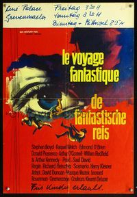 6c605 FANTASTIC VOYAGE Belgian '66 Richard Fleischer sci-fi, cool Ray artwork of tiny explorers!