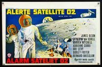 6c665 MOON ZERO TWO Belgian '69 the first moon western, cool image of astronauts in space!