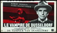 6c699 SECRET KILLER Belgian '65 Le Vampire de Dusseldorf, close-up of Robert Hossein!