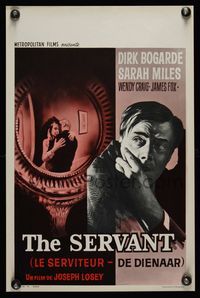 6c700 SERVANT Belgian '64 Dirk Bogarde, written by Harold Pinter, directed by Joseph Losey!