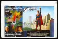 6c717 SUPERMAN Belgian '78 comic book hero Christopher Reeve, Gene Hackman & Marlon Brando!