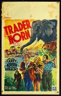 6c726 TRADER HORN Belgian '49 W.S. Van Dyke directed, Edwina Booth & Harry Carey!