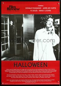 6c087 HALLOWEEN English commercial poster '00 John Carpenter classic, great image of Michael Myers!