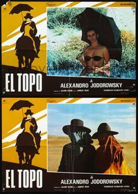 6c213 EL TOPO 2 Italian photobustas '74 Alejandro Jodorowsky Mexican bizarre cult classic!