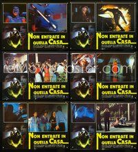 6c202 PROM NIGHT 6 Italian photobustas '80 Jamie Lee Curtis, cool different horror art!
