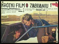 6c524 SHORT FILM ABOUT KILLING Polish 27x36 '88 Krzysztof Kieslowski, capital punishment drama!