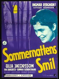6c292 SMILES OF A SUMMER NIGHT Danish '55 Ingmar Bergman's Sommarmattens Leende, Ulla Jacobsson!