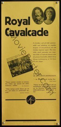 6c339 REGAL CAVALCADE Swedish stolpe '35 Royal Cavalcade, Hermione Baddeley, English!