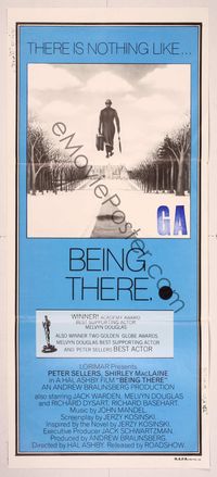 6d064 BEING THERE awards Aust daybill '80 Peter Sellers, Shirley MacLaine, directed by Hal Ashby!