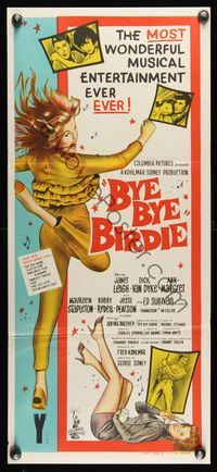 6d099 BYE BYE BIRDIE Aust daybill '63 art of sexy Ann-Margret dancing, Dick Van Dyke, Janet Leigh!