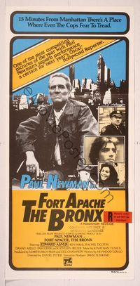 6d204 FORT APACHE THE BRONX Aust daybill '81 Paul Newman & Edward Asner as New York City cops!