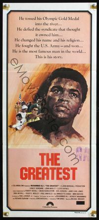 6d236 GREATEST Aust daybill '77 different artwork of heavyweight boxing champ Muhammad Ali!