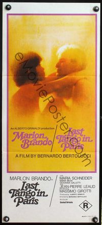 6d292 LAST TANGO IN PARIS Aust daybill '73 Marlon Brando, Maria Schneider, Bernardo Bertolucci!