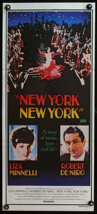 6d349 NEW YORK NEW YORK Aust daybill '77 close-ups of Robert De Niro & Liza Minnelli!
