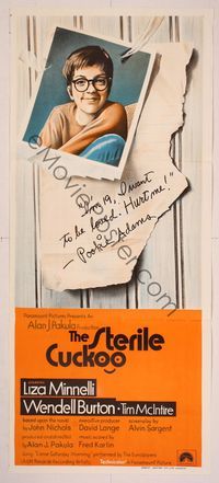 6d441 STERILE CUCKOO Aust daybill '69 John Nichols, Liza Minnelli is 19 & wants to be loved!