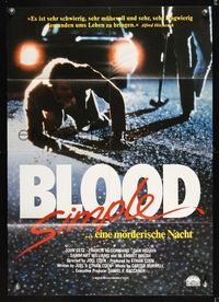 6d562 BLOOD SIMPLE German '85 Joel & Ethan Coen, Frances McDormand, different image!
