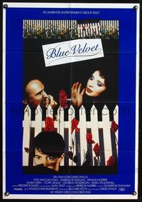 6d563 BLUE VELVET German '86 directed by David Lynch, sexy Isabella Rossellini, Kyle McLachlan!