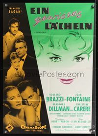 6d575 CERTAIN SMILE German '58 Joan Fontaine has love affair w/Rossano Brazzi & 19 year-old boy!