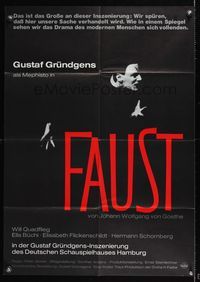6d638 FAUST German '60 cool image of Gustaf Grundgens as Mephisto!