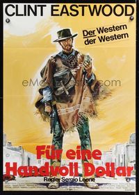 6d645 FISTFUL OF DOLLARS German R78 Sergio Leone's Per un Pugno di Dollari, art of Clint Eastwood!