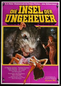 6d657 FOOD OF THE GODS German '76 wacky image of giant rat attacking sexy girl!