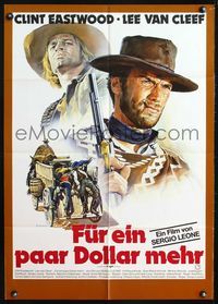 6d658 FOR A FEW DOLLARS MORE German R78 Per Qualche Dollaro in Piu, Casaro art of Clint Eastwood!