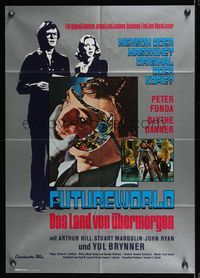 6d669 FUTUREWORLD German '77 a world where you can't tell the mortals from the machines!
