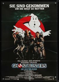 6d676 GHOSTBUSTERS German '84 Bill Murray, Aykroyd & Harold Ramis are here to save the world!