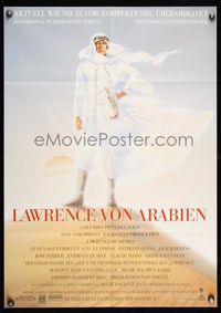 6d758 LAWRENCE OF ARABIA German R89 David Lean classic, art of Peter O'Toole standing on sand dune!