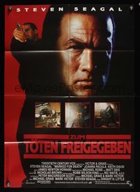 6d790 MARKED FOR DEATH German '90 tough guy Steven Seagal is a good cop in a bad mood!