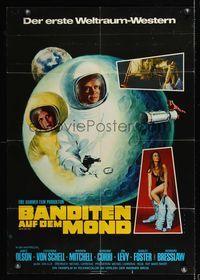 6d807 MOON ZERO TWO German '69 the first moon western, Rehak art of astronauts in space!