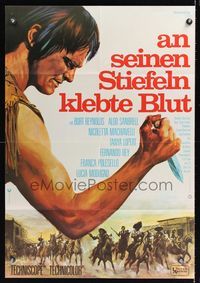 6d820 NAVAJO JOE German '67 Sergio Corbucci, art of Burt Reynolds as Native American Indian!