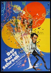 6d842 PARTY German '68 wacky artwork of Peter Sellers, Blake Edwards directed!