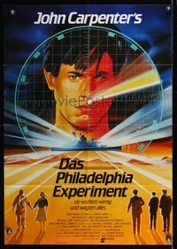 6d849 PHILADELPHIA EXPERIMENT German '84 from John Carpenter, Michael Pare, cool sci-fi artwork!