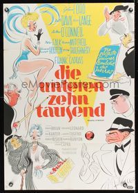 6d854 POCKETFUL OF MIRACLES German '62 Frank Capra, great Al Hirschfeld art of Bette Davis & more!
