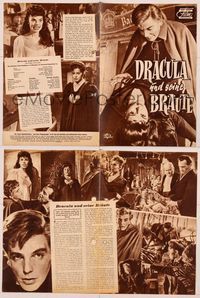 6e163 BRIDES OF DRACULA German program '60 Terence Fisher, Hammer, Peter Cushing as Van Helsing!