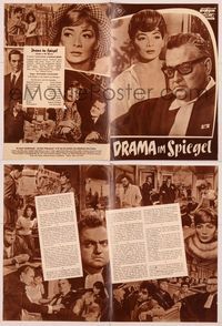 6e165 CRACK IN THE MIRROR German program '60 Orson Welles, Dillman & Greco, all in dual roles!