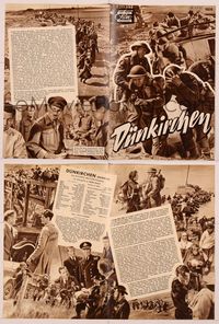6e175 DUNKIRK German program '58 images of thousands of armed WWII soldiers coming ashore!