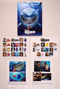 6e076 FINDING NEMO presskit '03 best Disney & Pixar animated fish movie, wonderful cartoon images!