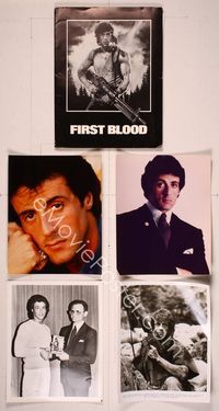 6e077 FIRST BLOOD presskit '82 artwork of Sylvester Stallone as John Rambo by Drew Struzan!