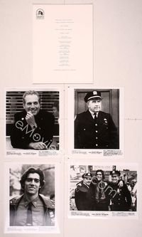 6e078 FORT APACHE THE BRONX presskit '81 Paul Newman, Edward Asner & Ken Wahl as New York City cops