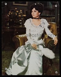 6f799 YOUNG WINSTON color 11x14 still '72 close up of Anne Bancroft seated as Lady Jennie Churchill!