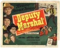 6f103 DEPUTY MARSHAL TC '49 cowboys Jon Hall & Dick Forward + pretty Frances Langford!