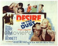 6f104 DESIRE IN THE DUST TC '60 only the hot sun was witness to Martha Hyer's shameless sin!