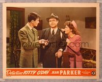 6f399 DETECTIVE KITTY O'DAY LC '44 3-shot of female sleuth Jean Parker, Peter Cookson & Tim Ryan!